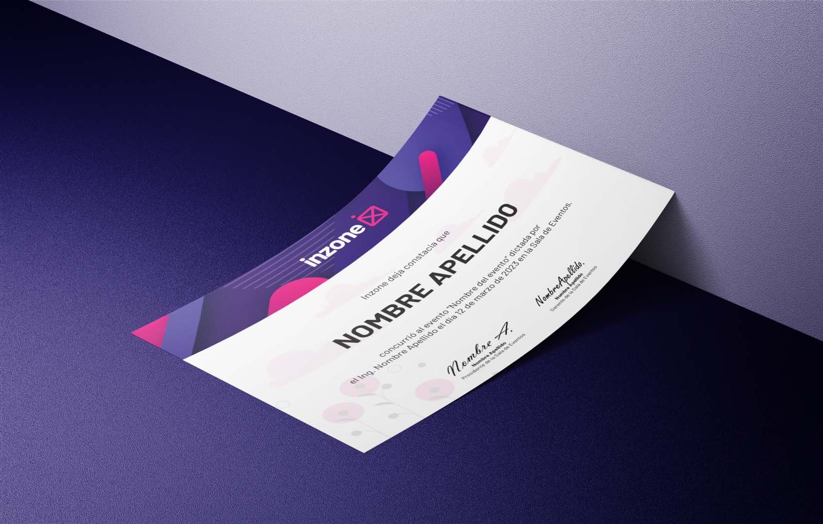 certificado de asistencia evento